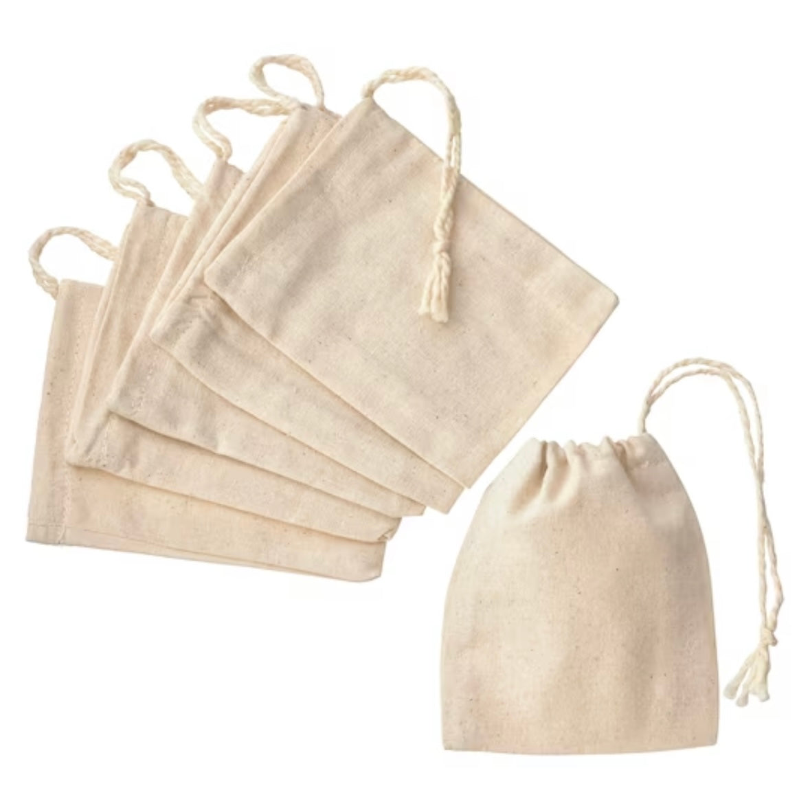 Muslin Herb Bag 3”x5” (Reusable tea bag)