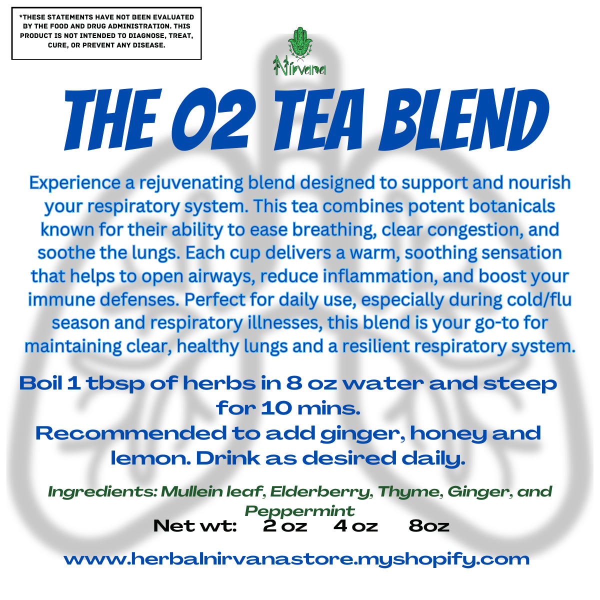 O2 Tea Blend (Respiratory)