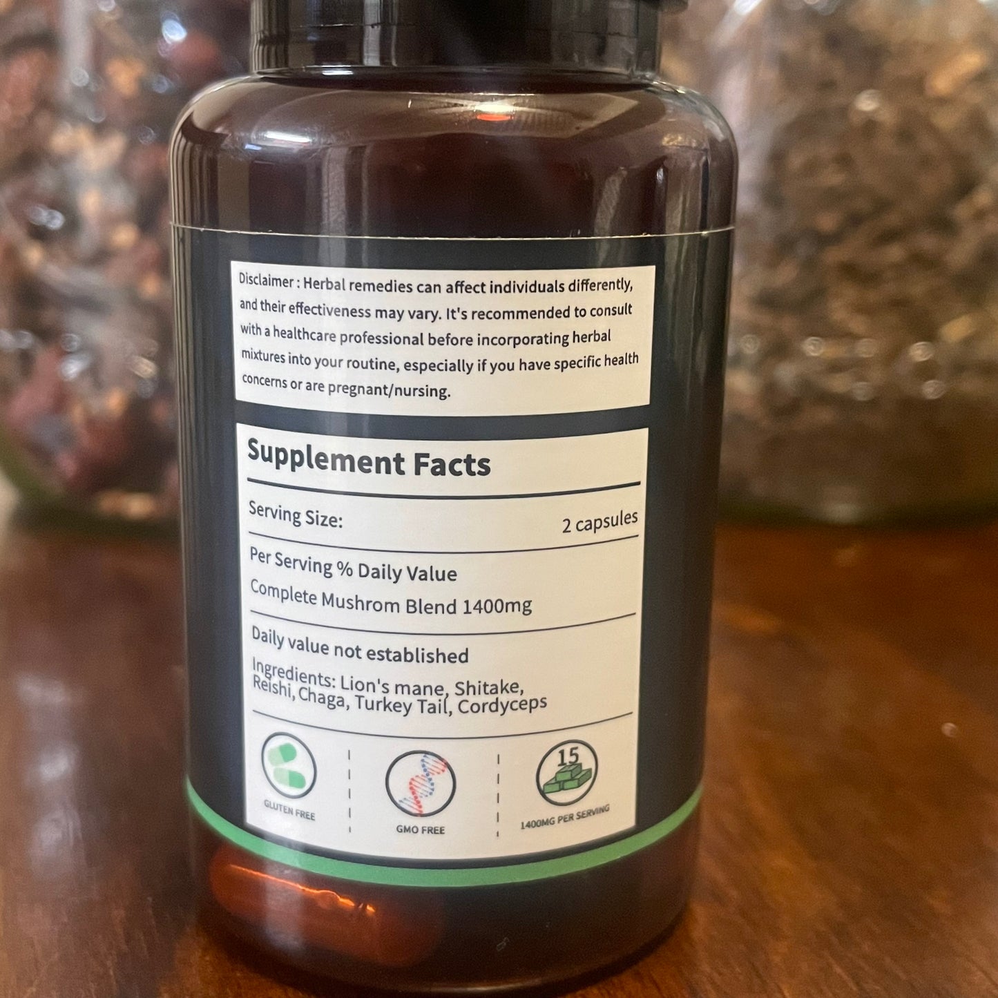 Complete Mushroom Blend Supplement Capsules