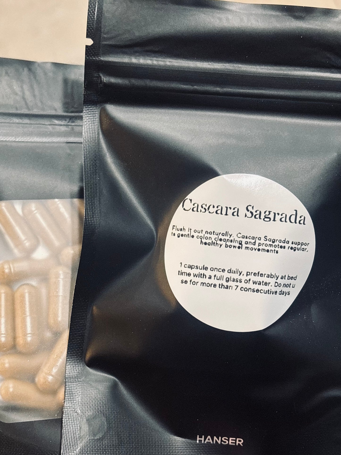 Cascara Sagrada Supplement Capsules