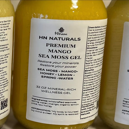 HN NATURALS - Premium Sea Moss Gel